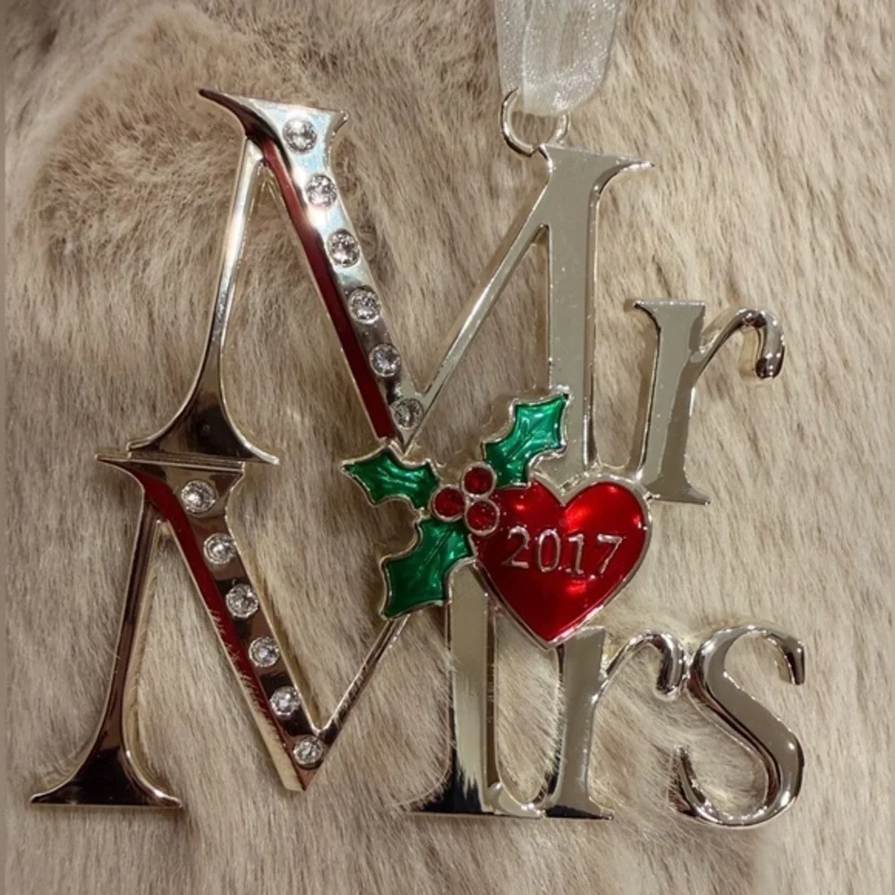 Lenox Mr & Mrs 2017 Christmas Ornament